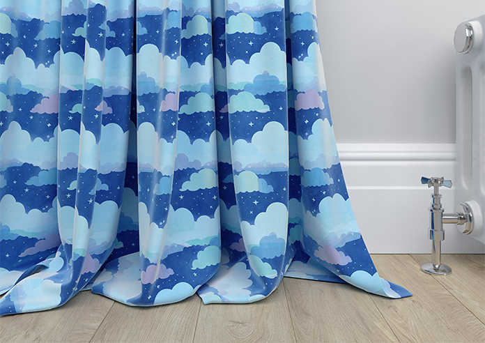 Cloudy Cosmos, Calm Blues - Made to Measure Curtains - Image 6